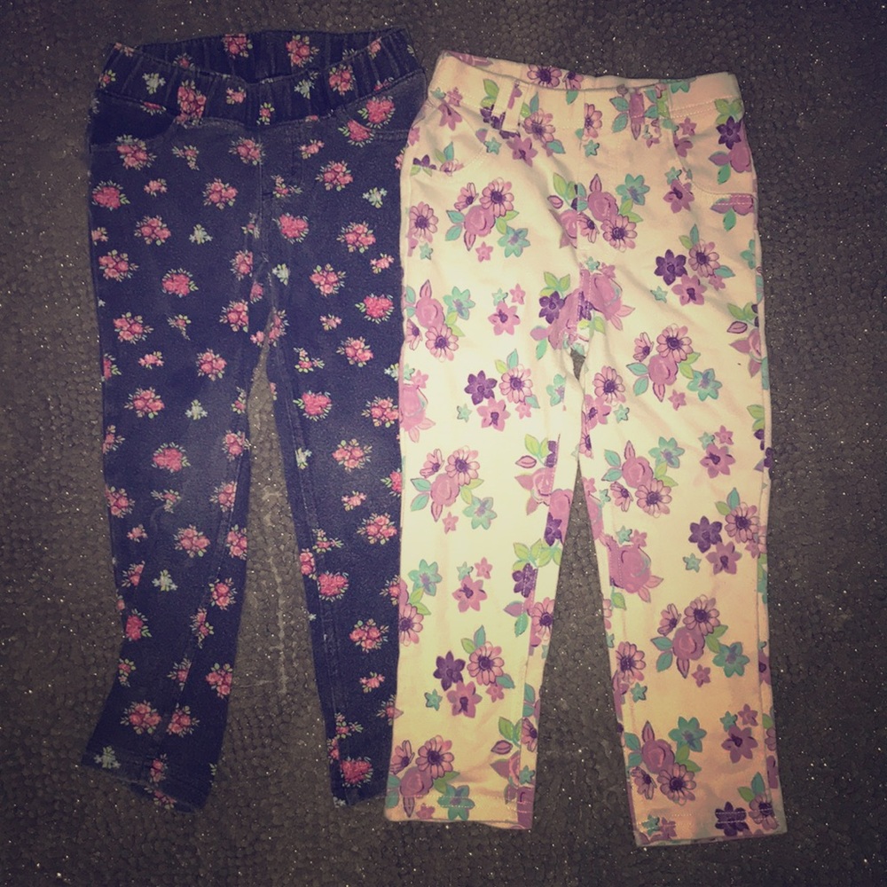 2 floral jegging